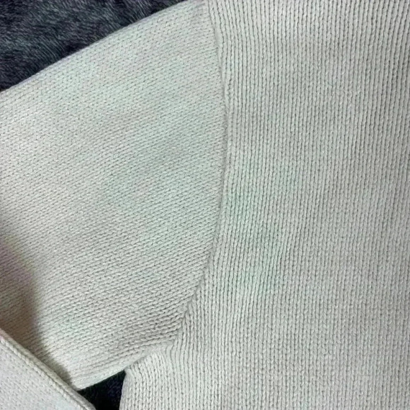 Vtg 70s 80s Chunky Knit Sweater Lion Crafters Full Zip Cricket Style S Collared - Picture 14 of 16